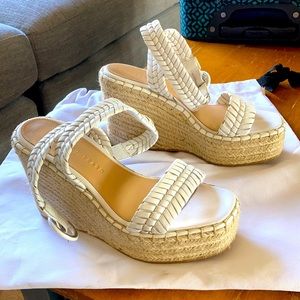 Veronica Beard Rilla Wedge Espadrille worn once